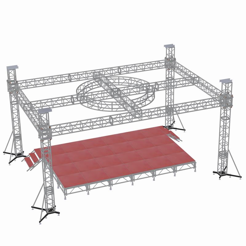鋁合金舞臺桁架設(shè)計圖