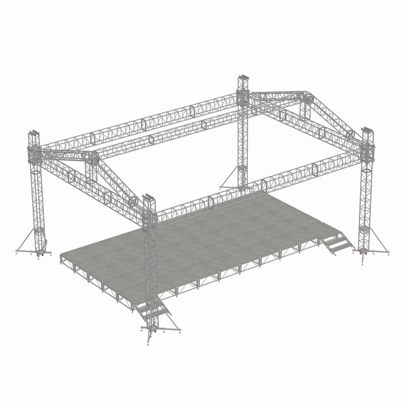 鋁合金舞臺(tái)桁架設(shè)計(jì)圖