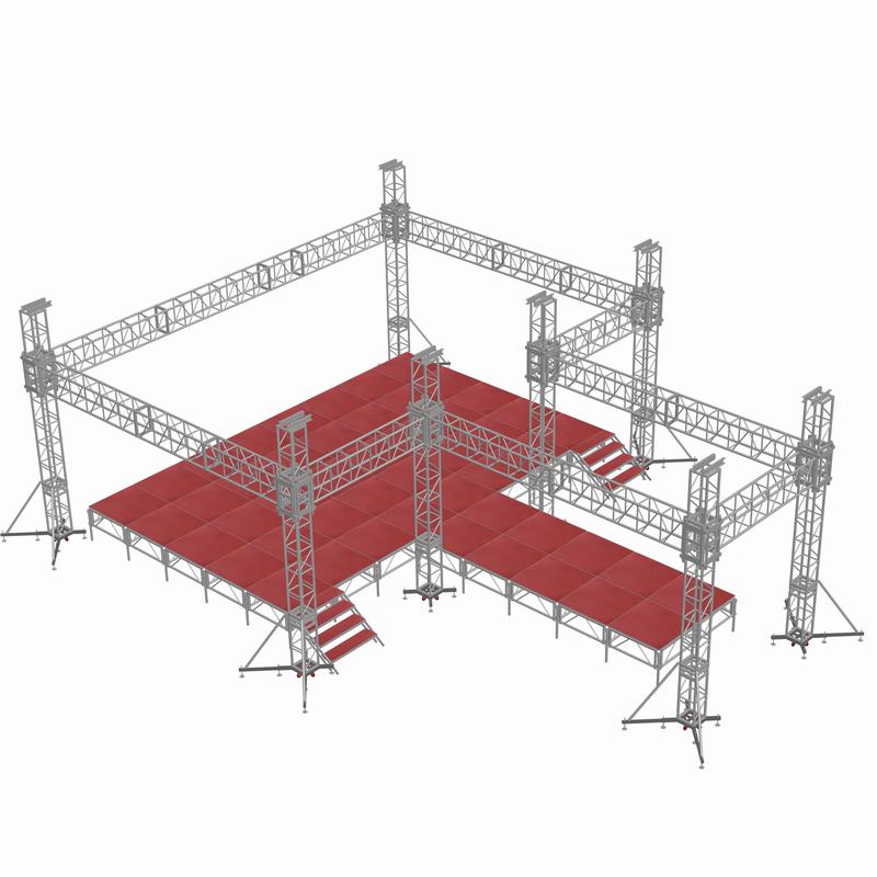 鋁合金舞臺桁架設(shè)計圖